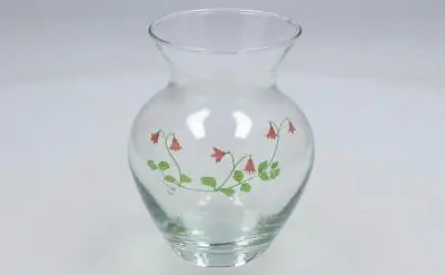 Buy SWEDISH ART GLASS VASE 1980's JACKIE LYND Vintage Floral • 16£