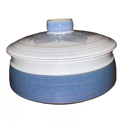Buy Denby Chatsworth Blue Large Casserole With Lid Dia. 8.5” 1st Quality Vintage 60s • 18£
