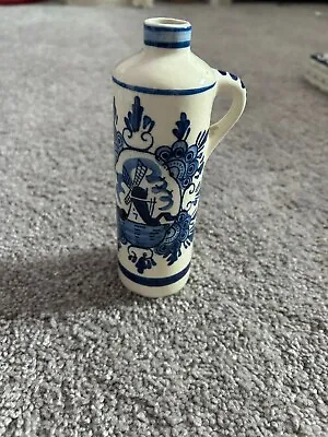 Buy DELFT BLUE  Pitcher Bud Vase Hand Painted Holland WIndmill • 24.06£