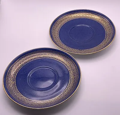 Buy 2xWedgwood Made For Whitefriars James Powell And Sons Blue Dishes Marked On Base • 22£