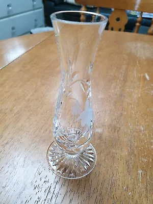 Buy Vintage Stuart Crystal Vase Glass Fine Cut Decorative Flute Flower Bud Posy • 2£