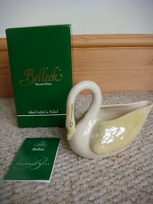 Buy BNIB Irish Belleek Lustre Ware Swan Creamer • 20£