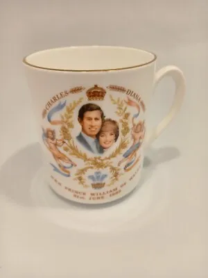 Buy Nanrich Pottery - Vintage Birth Of Prince William Commemorative China Mug 1982 • 12£