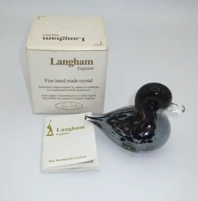 Buy Langham England Handmade Crystal Small Duck Figurine/paperweight By Paul Miller • 46.99£