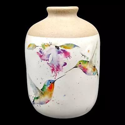 Buy Demdeco Dean Crouser Hummingbird Bud Vase - 4  Small Beige Birds Spring Flowers • 22.25£