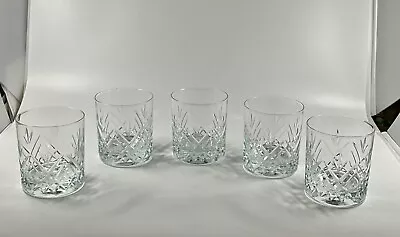 Buy Set Of 5 Cut Lead Crystal Whiskey Glasses Sh 32 • 11.99£