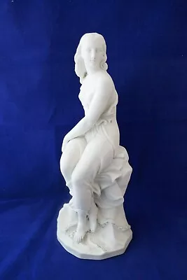 Buy Antique MINTON Parian Ware Porcelain Woman Figure Statue Of MIRANDA By John Bell • 283.49£
