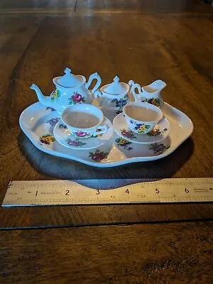 Buy Miniature Tea Set Crown Staffordshire Vintage. Superb • 52£