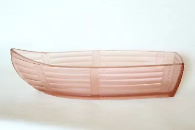 Buy Art Deco Frosted Pink Glass Part Sailing Boat By Carlshutte • 31.99£