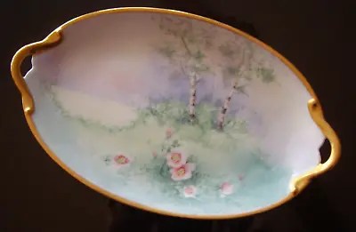 Buy Limoges Hand Painted Vellum Signed Chicago Artist   Wands  Plate Wildwood 9 I/2  • 75.90£