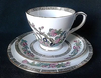 Buy Duchess Indian Tree Tea Trio Bone China Teacup Saucer & Side Plate Pink Flowers • 44.95£