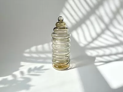 Buy Vintage Holmegaard Primula Smoke Glass Lidded Apothecary Jar • 68.31£