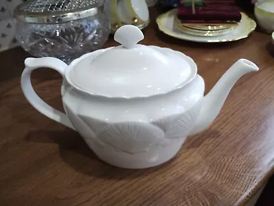 Buy Vintage Coalport / Wedgwood Bone China Oceanside White Large 2 Pints Tea Pot • 10£