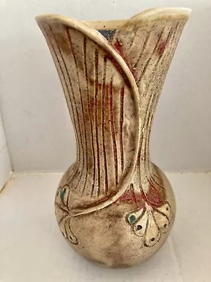 Buy Sheila Jones Studio Pottery Vase 1980's Welsh Potter Signed On Base 20cm Height • 40£