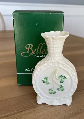 Buy Belleek - 4  Scent Spill Vase - Shamrock - Ireland 7th Mark Brown - Boxed! • 23.97£