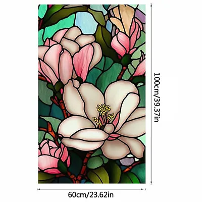 Buy Privacy 3D Colorful Static Cling Frosted Stained Window Film Glass Sticker Decor • 10.85£