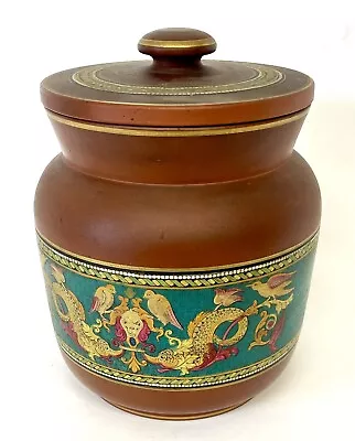 Buy Antique Prattware Pratt Ware Aesthetic Neoclassical Terracotta Tobacco Jar & Lid • 95£