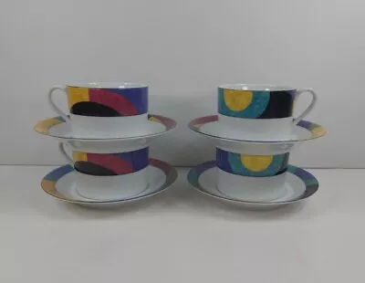 Buy Mikasa California Currents M5101 Coffee Cups And Saucers Set Of Four  • 19.14£