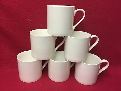 Buy Mugs White Bone China (Impact) Set 6 12 Fl Oz (slightly Larger Than Normal Size) • 29£