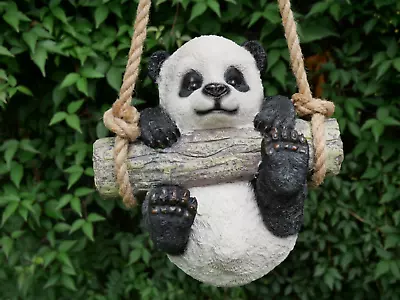 Buy Hanging Swinging Resin Panda Bear Garden Tree Ornament Decor Statue • 29£