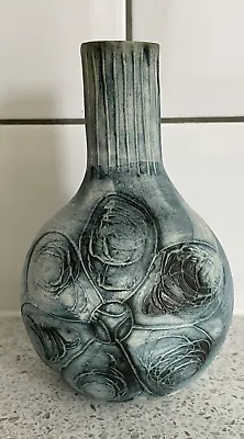 Buy Carn Pottery John Beusmans Blue Onion Vase N41 Made In Cornwall • 23.95£
