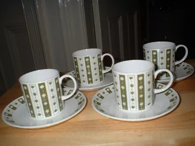 Buy Susie Cooper Bone China 4 Coffee Cups And 4 Saucers In Neptune Design C2105 • 25£