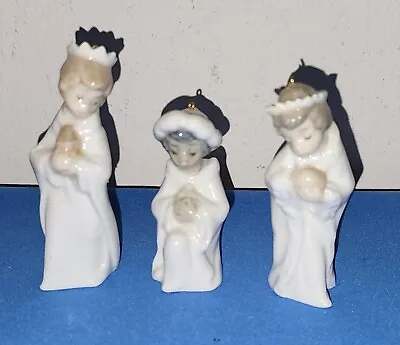 Buy 3 Lladro Nativity Mini Ornaments Three Kings Wise Men Set #5729 • 35£