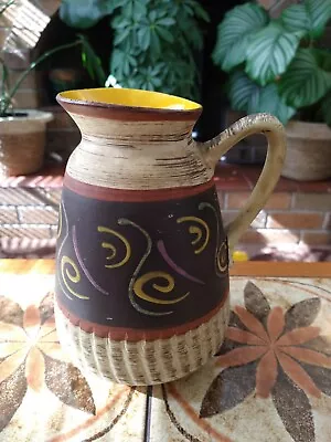 Buy Mid Century 50s 60s West German Pottery Bay Keramik Sgraffito Vase Jug 296-20 • 24£
