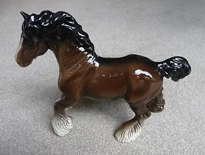 Buy Vintage 1970s BESWICK 975 Figure Of A Cantering Shire Horse By Arthur Gredington • 25£