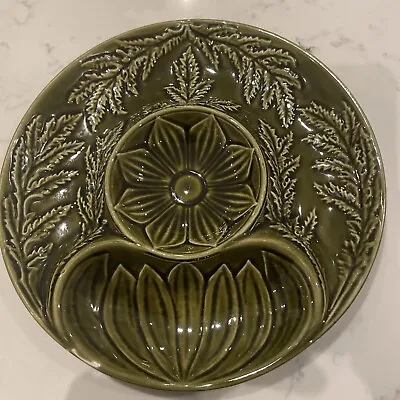 Buy Mid Century Casa Pupo London Green Artichoke Plate/Nibbles Dish Vintage • 16.80£