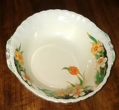 Buy Vintage Grindley Dolores Bone China Round Serving Bowl Dish 25 X 23.5 Cm • 9.99£