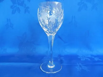 Buy Vintage Stuart Crystal Cascade Fuchsia Etched Wine Glass X 1 Signed (3 Available • 32.99£
