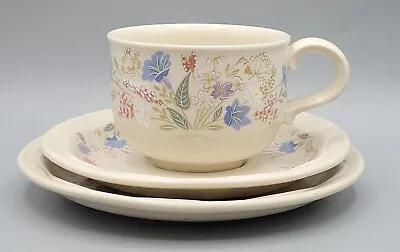 Buy Vintage Poole Pottery Springtime Trio Coffee / Tea Cup Saucer And Plate Retro  • 15£