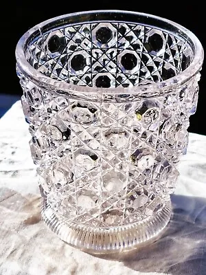 Buy Antique Victorian Davidson's Flint Glass Vase 1886 With Demi Lion Mark • 25.50£