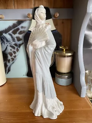 Buy Nao Lladro 12” Tall Lady With Fan. • 18.99£
