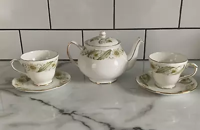 Buy Duchess Bone China Teapot Greensleeves Tea Set For Two. Vintage Bone China. • 24.99£