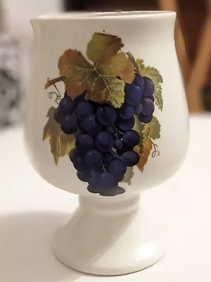 Buy Prinknash Pottery White Earthenware Wine Goblet With Grapes And Vines Design  • 2.99£