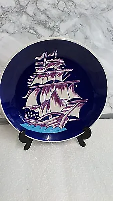 Buy Beautiful Vintage  Kutahya Turkey Porcelain Wall Plate Of A Sailing Ship • 7.99£