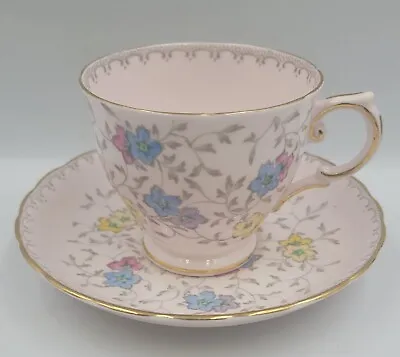 Buy Tuscan Fine English Bone China Pastel Pink Tea Cup & Saucer Floral Pattern Rare • 21.90£