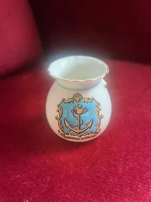 Buy WH Goss Crested China Newbiggin By Sea Jar Pot Northumberland By-the-sea • 4.99£