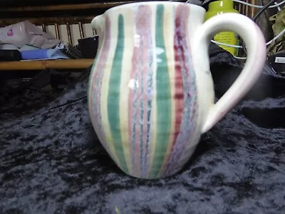 Buy Jo Lester Isle Of Wight Pottery 1950s - 1970s Green & Yellow Jug • 20£