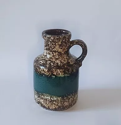Buy Vintage West German Lava Glazed  Vase With Handle  • 24£