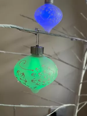 Buy Colour Changing Teadrop Light Up Frosted Glass Christmas Bauble RRP £12.50  • 4.99£