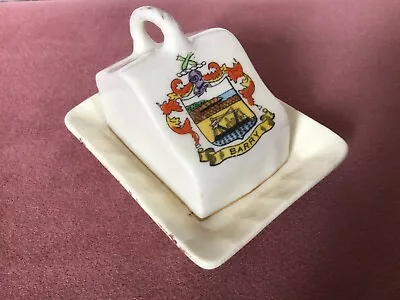 Buy Vintage Crested Ware - Cheese Dish -  Barry / Barry Island,  Probably W H Goss • 10£