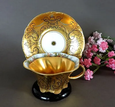 Buy  Dresden Hand Painted Cabinet Cup & Saucer ( Landscape & Gold)  • 902.40£