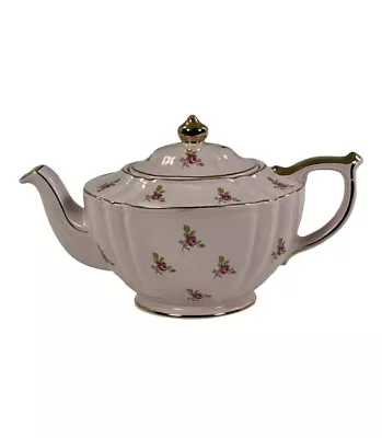 Buy Vintage Sadler Pale Pink Chintz Teapot Roses #2353 Gold Trim Made In England • 183.23£