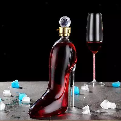 Buy High-heeled Shoes Shape Whisky Decanter Crystal Rum Wine Bottle Liquor Dispenser • 14.14£