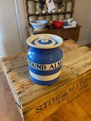 Buy Vintage TG Green Cornishware Kitchen Storage Jar – Ground Almonds – Great! – • 59.99£