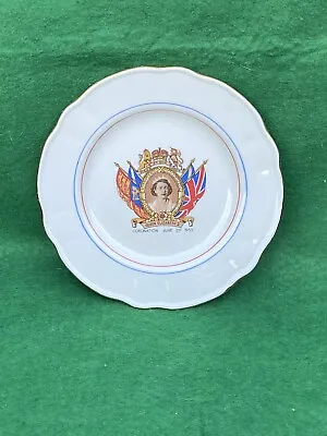 Buy Queen Elizabeth II Coronation 1953 Commemorative Plate Washington Pottery • 4.49£