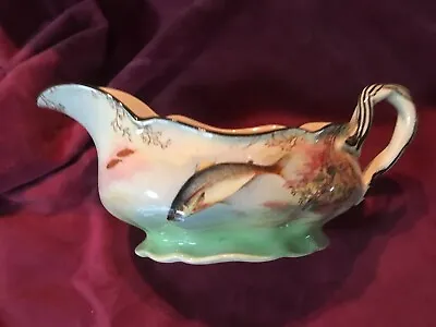 Buy RARE Early Royal Doulton Fishing RAINBOW TROUT Gravy Sauce Boat D4756 Seriesware • 19.99£